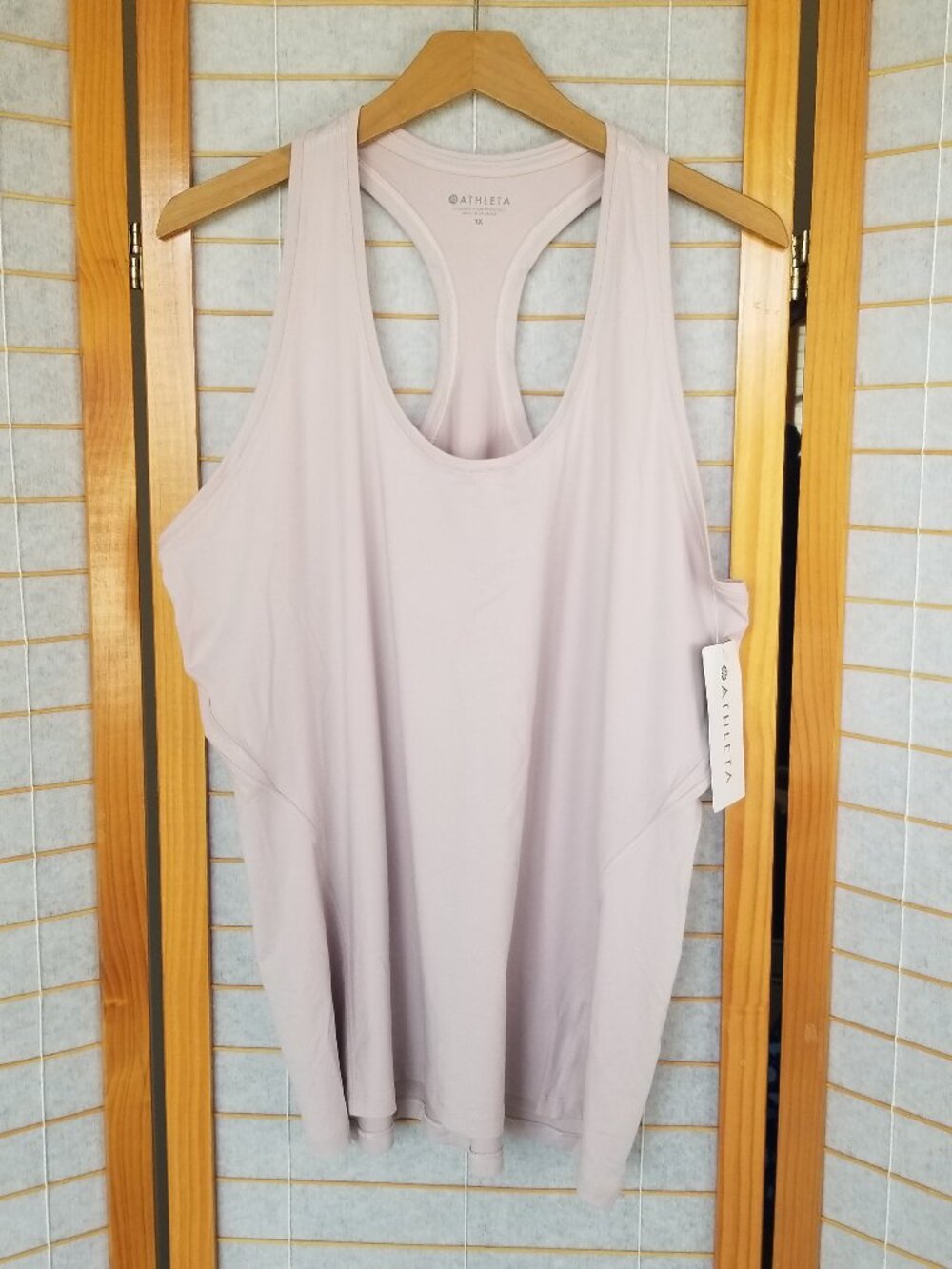 Athleta Limitless Tank Top Soft Lilac Racerback Size 1X NWT